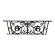 Antique cast iron balcony grill