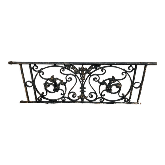 Antique cast iron balcony grill