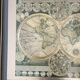 Vintage world map frame "World Map by Peter Schenk The Elder 1645-1715"