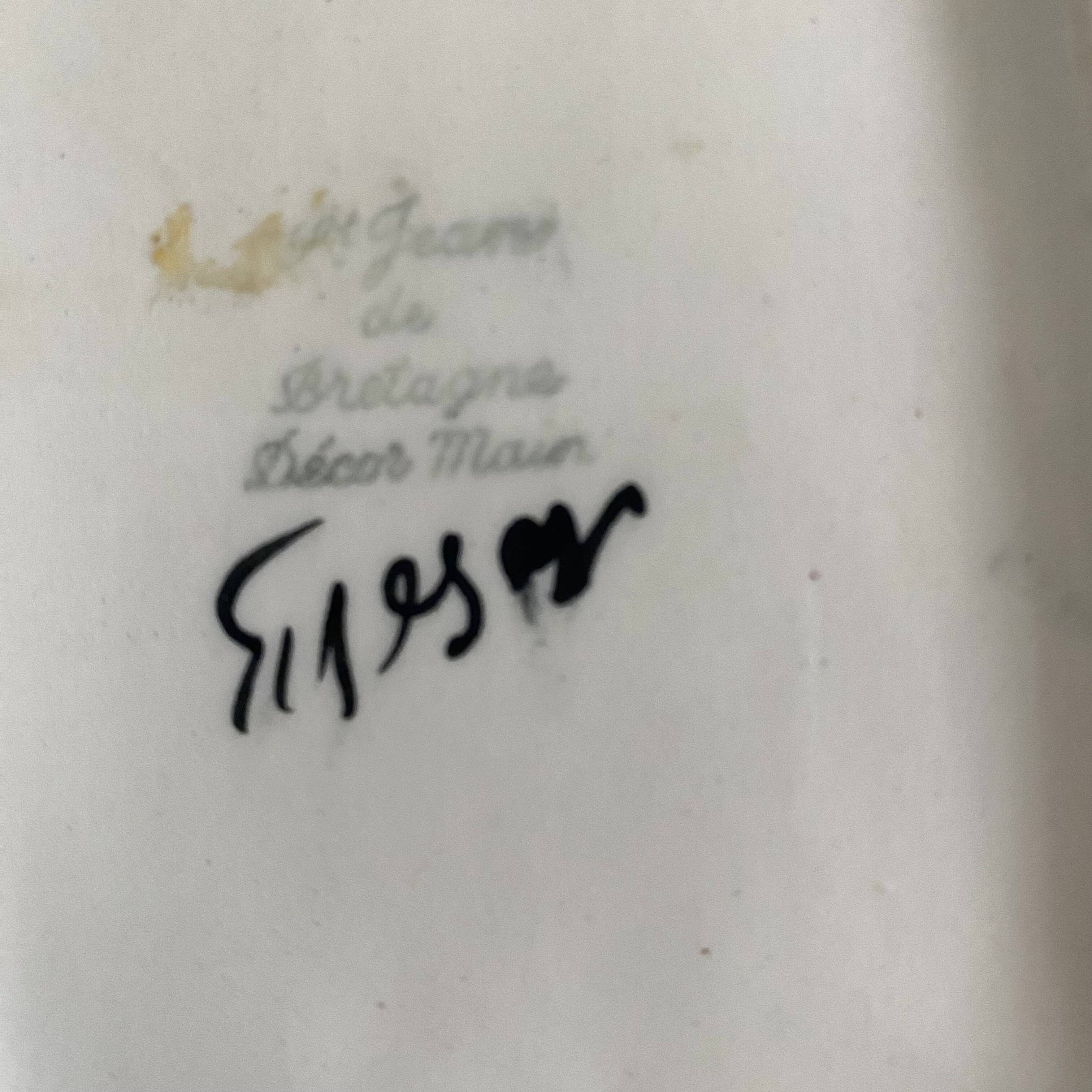 Beurrier en céramique St Jean de Bretagne