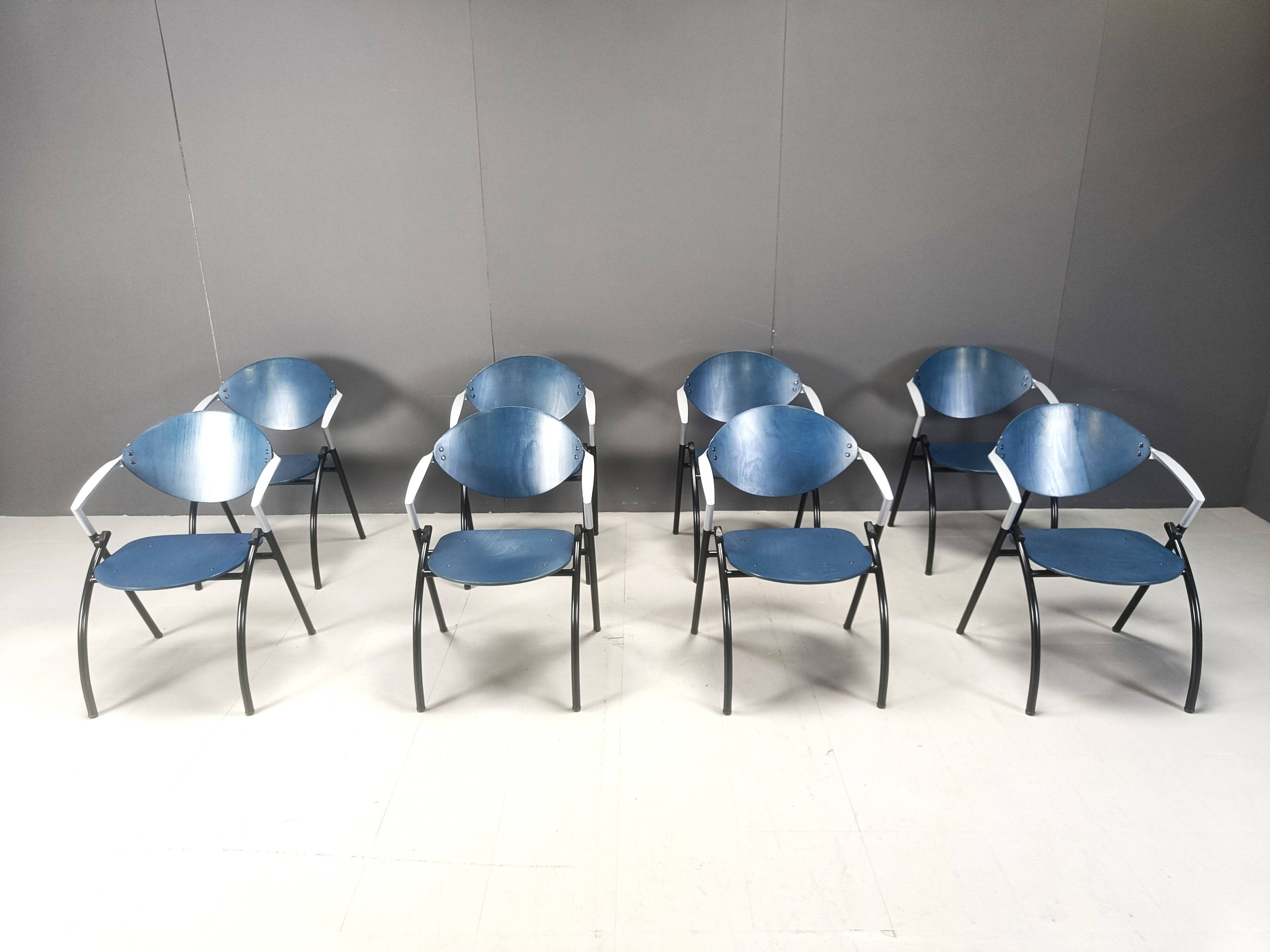 Post modern dining chairs, 1990s