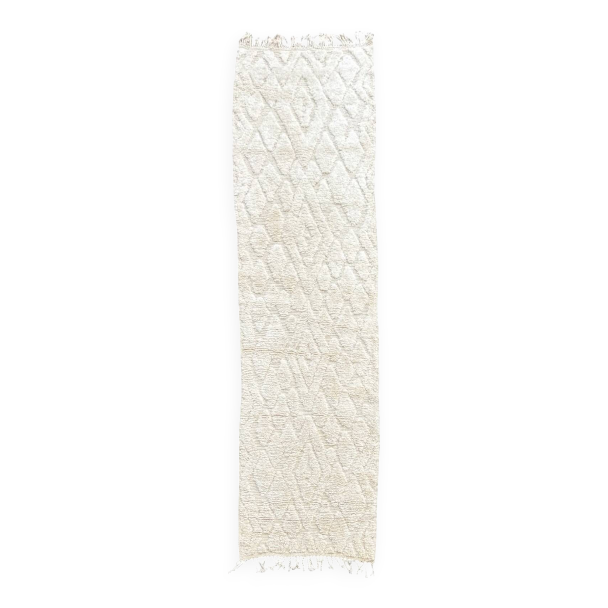 Berber Mrirt White hallway rug 95x390 cm