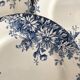 6 assiettes plates en terre de fer Gien "fleur d'automne"