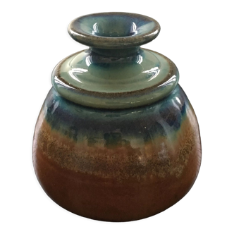 Signed stoneware vase