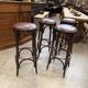 Set of 4 bar stools from the 1960s.