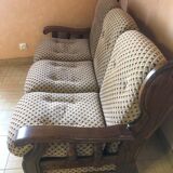 Solid wood convertible sofa