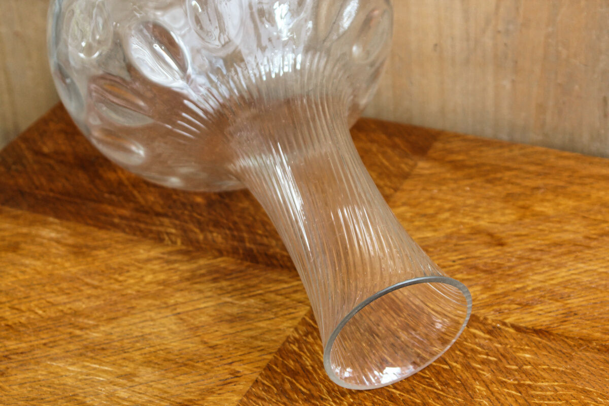 Old monumental glass decanter