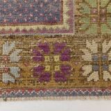 3x10 Aesthetic Geometric Turkish Vintage Runner Rug, 92x316Cm