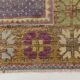 Tapis de couloir turc vintage à décor géométrique