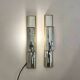 Pair of Mirrored Sconces by Deknudt, 1980s