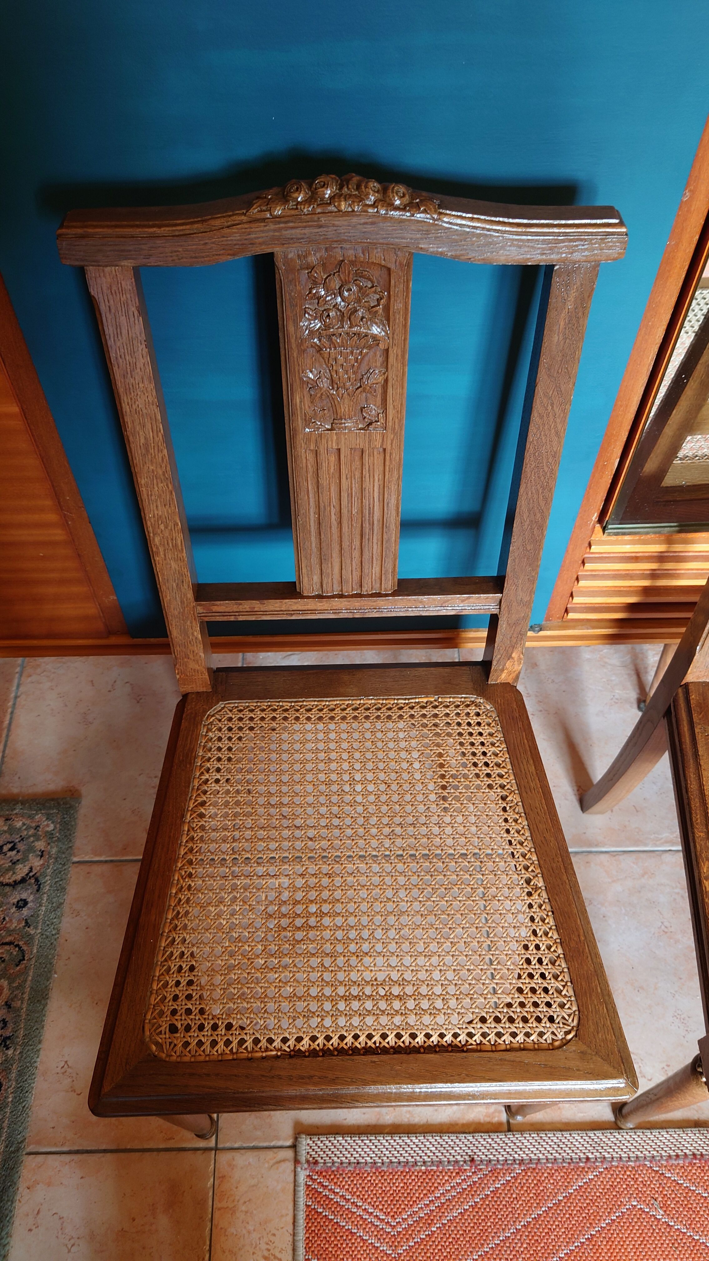 Pair of 1930s chairs, Louis XVI style