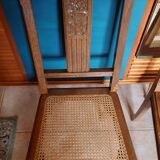 Paire de chaises cannées 1930, style louis XVI