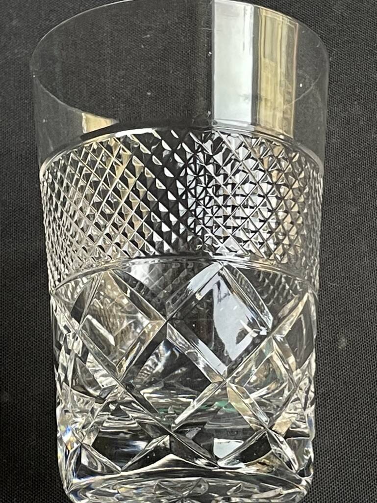5 Whiskey glasses – Cut crystal