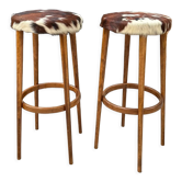 Paire de tabourets de bar