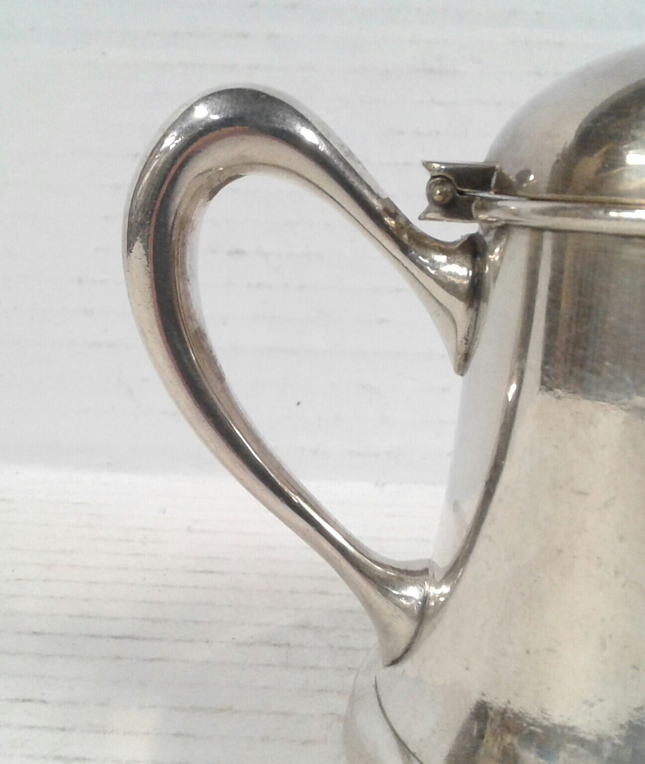 Vintage hotel silver metal teapot Hotel Oriental in Algiers