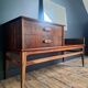 Enfilade vintage en palissandre, meuble coiffeuse ancien, commode