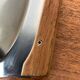 Danish stainless steel and teak plateau from the mid-century of Lundtofte, Denmark, 1960s.