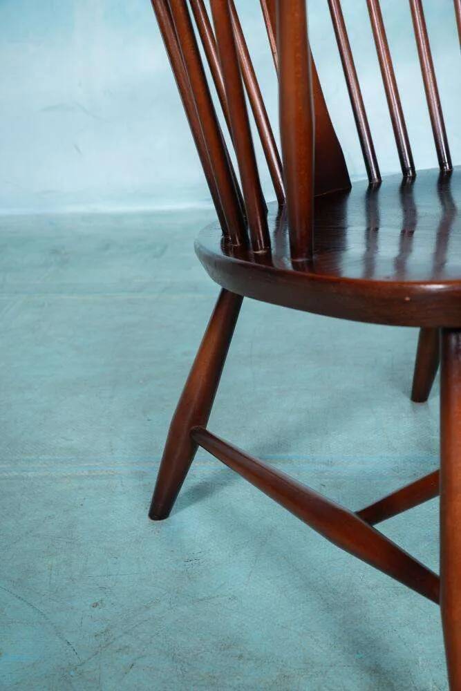 Ercol model 472 fireplace chair from the 1960s in beech.