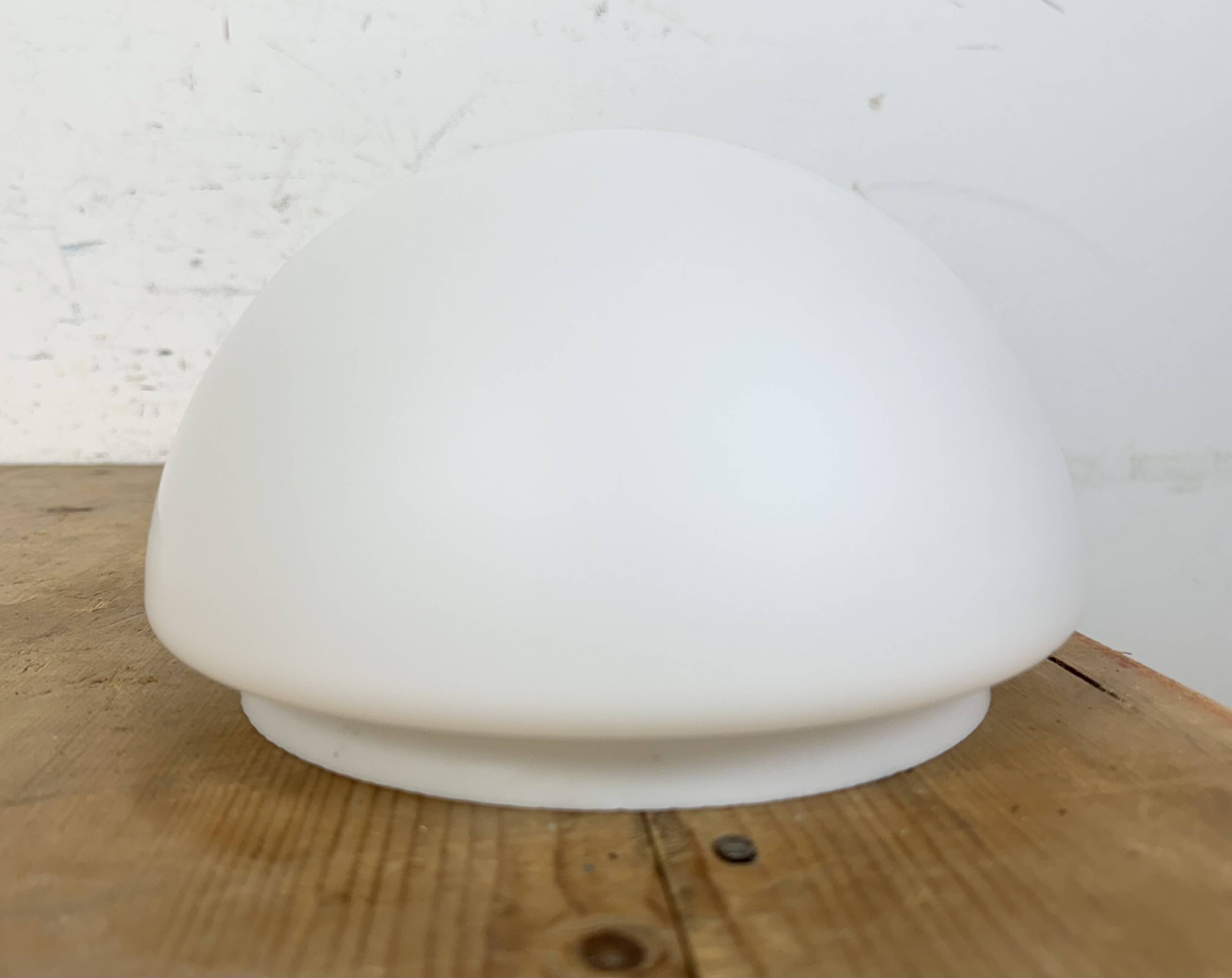 Vintage Ceiling Light with Milk Glass, 1980s