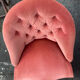 Fauteuil crapaud velours rose