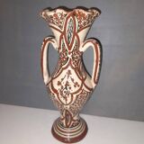 Antique Moroccan Safi vase - Maghreb folk art - brown amphora