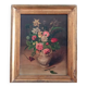 Early 20th Century Floral Bouquet Still Life Oil Painting, Framed