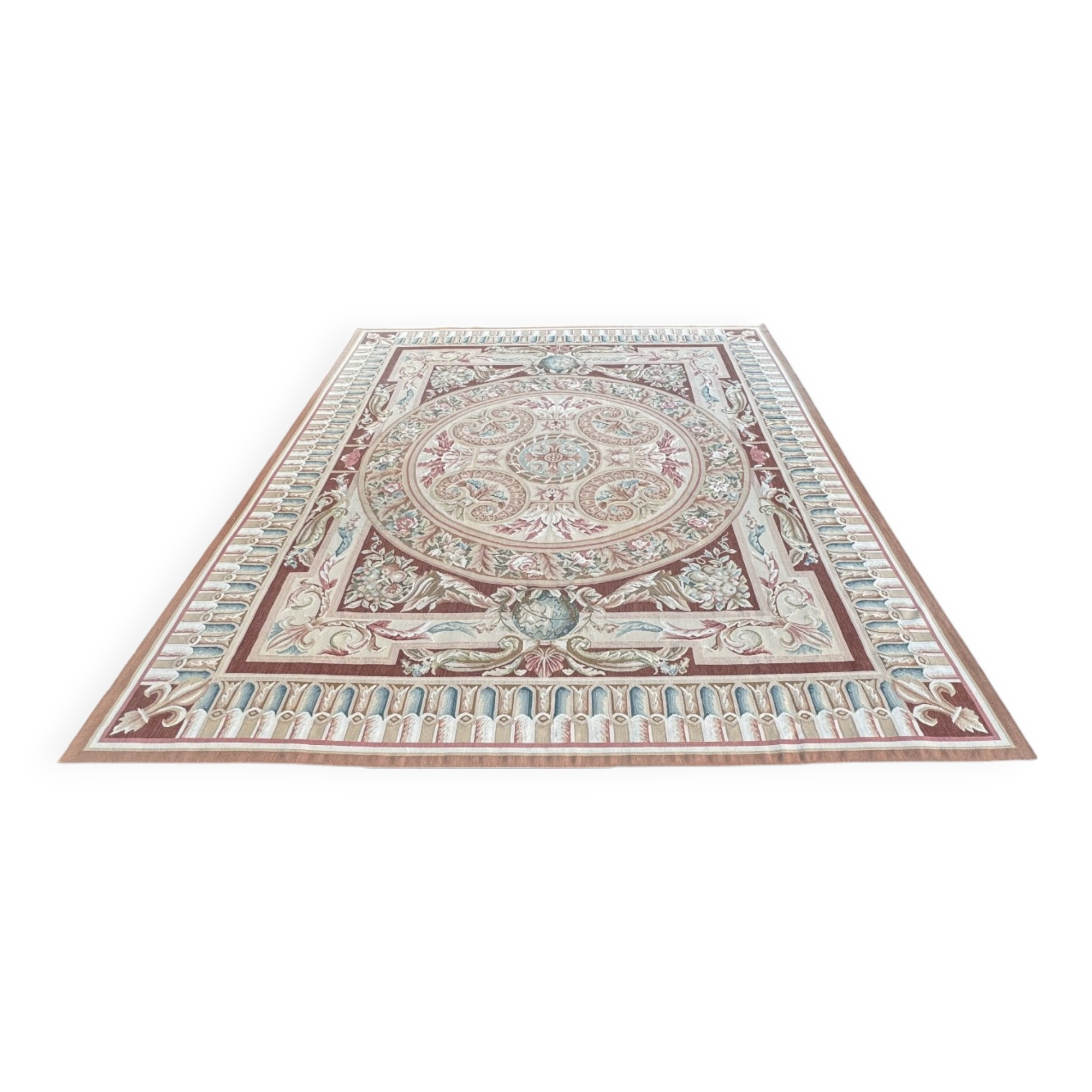 Aubusson style knotted rug 312x245 cm