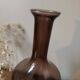 Vintage smoked blown glass vase from Empoli