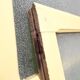 Pair of antique translucent glass sliding doors