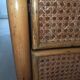 Bamboo and rattan chest of drawers, 70's