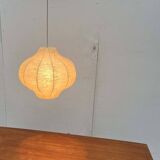 Modern mid-century Cocoon pendant lamp by Friedel Wauer for Goldkant Leuchten, 1960s.