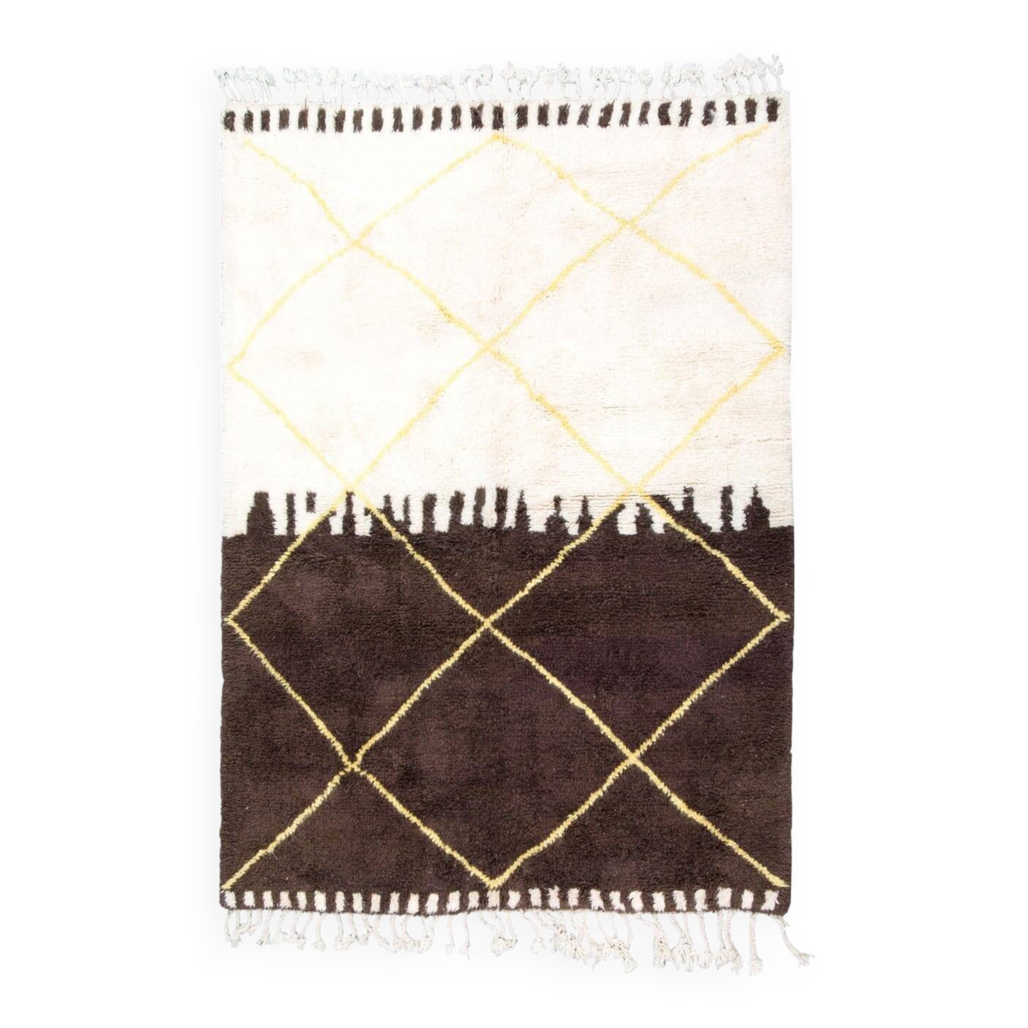 Tapis berbère mrirt en laine mesure 250cmx150cm