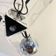 Vintage Chrome & Acrylic Pendant Lamp in the Style of Gino Sarfatti , 1970s