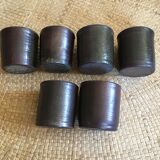 Set of 6 stoneware cups