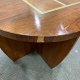 Table basse art déco inscrustations argent