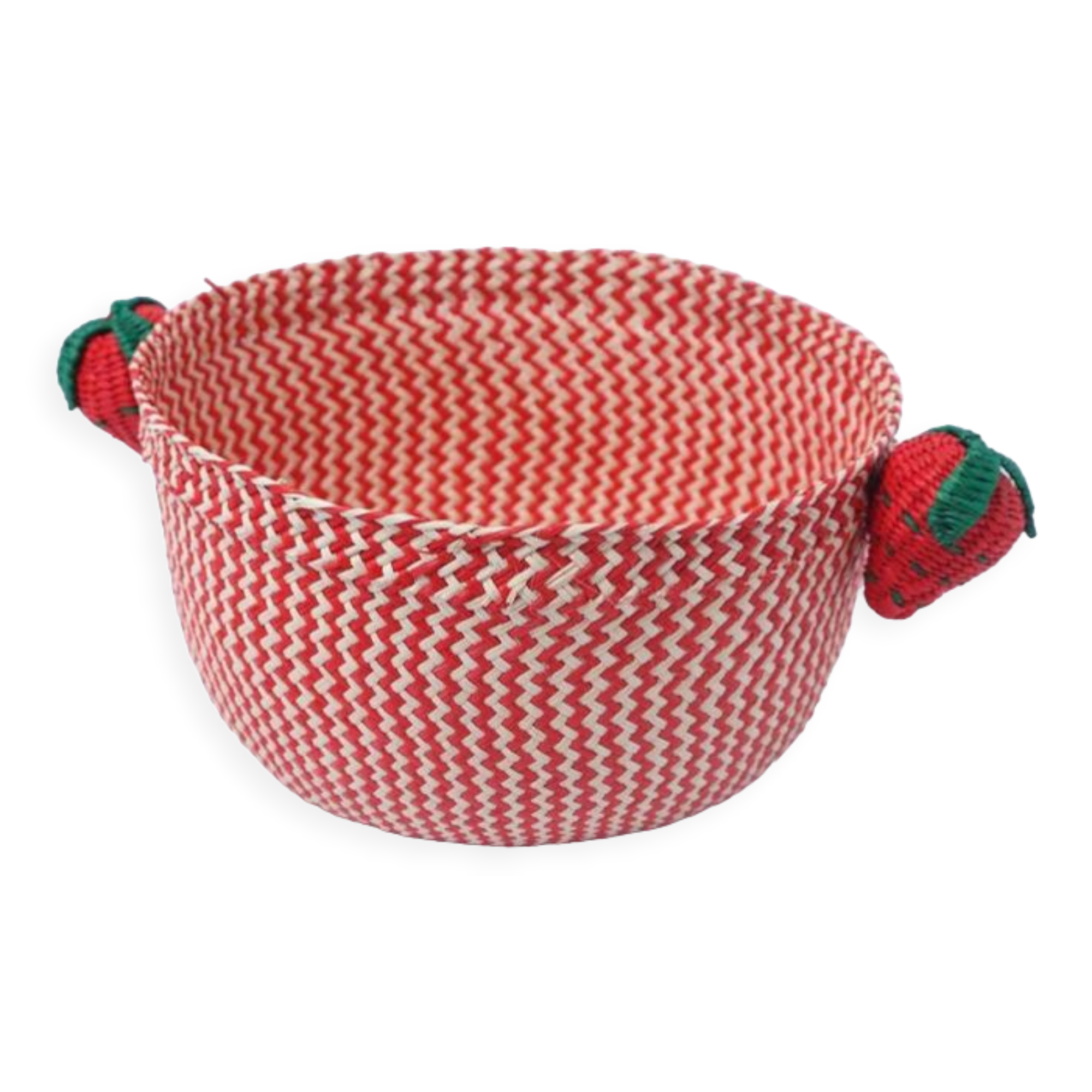 Braided basket strawberry pattern