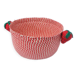 Braided basket strawberry pattern
