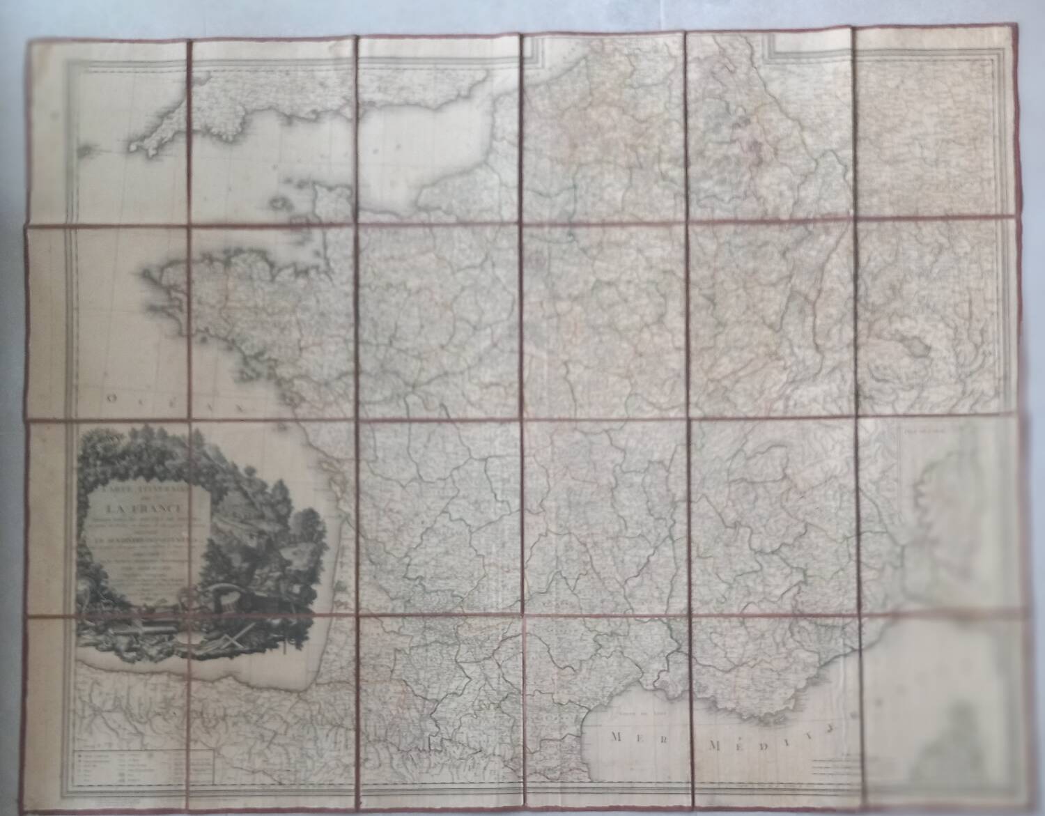 Old geographical map