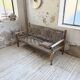 Audoux and Minet cord bench