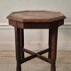 Swedish smoking table, Oak with copper top, 1913 by Nordiska Kompaniet