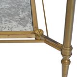 Bronze and gilded brass coffee table by Maison Jansen