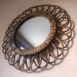Rattan mirror 42cm