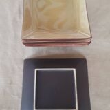 6 square dessert plates