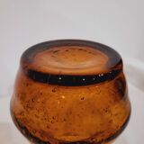 Biot pitcher in bubbled glass