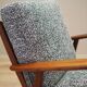 Danish armchair in wood and fabric, 1970s