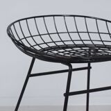 Black Pastoe KM05 wire stool – Braakman & Dekker