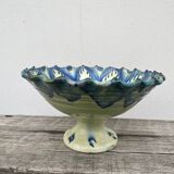 Ceramic fruit bowl on foot