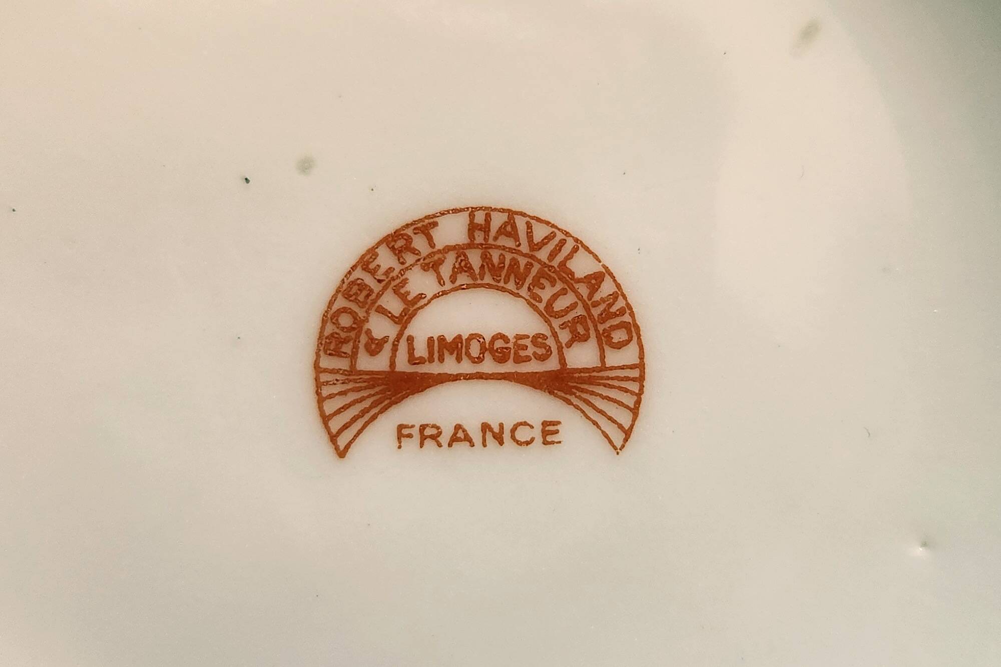6 cups and saucers Limoges Robert Haviland, mid-20th century