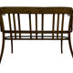 Vintage sofa in beech, 60s design wooden bench
