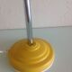 Yellow vintage metal desk lamp 70s